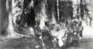 Though much has changed since this photo of League staff and supporters was taken in 1926, we will always come together to protect and enjoy our redwood forests. Photo by Laurance Rockefeller.