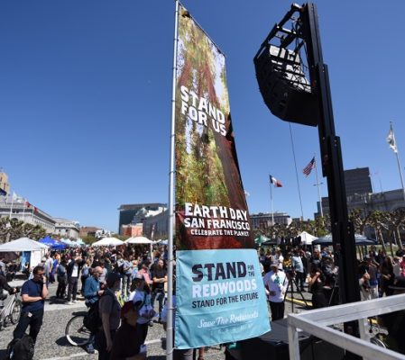 Sponsored by Save the Redwoods League, the Earth Day Festival introduced thousands of visitors to the redwood forest and featured music, art, food and other nonprofit organizations. Photo by Paolo Vescia