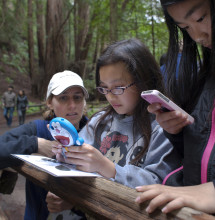 Kids take part in the BioBlitz