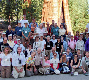 A dedicated volunteer Board of Councillors and Board of Directors govern the nonprofit Save the Redwoods League. Many of these board members and League staff members are pictured here. Photo by Mark Bult