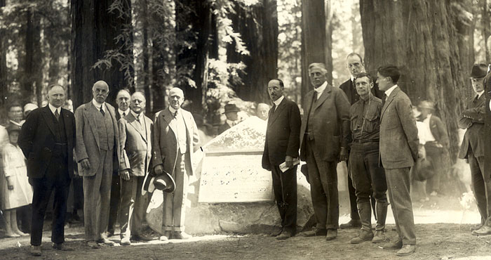 Bolling Grove dedication ceremony in 1921.