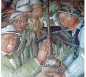 Have you noticed that the League is featured in the WPA murals at the Beach Chalet? On the right is Jack Spring, general manager of the Parks and Rec Dept.
