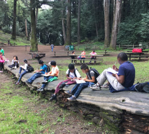 Students participate in the League's Exploring Your Watershed program.