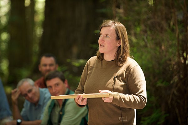2010 tour of RCCI plot in Humboldt Redwoods State Park. Photo by Humboldt State University