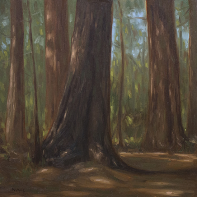 Oil painting from Roy's Redwoods Open Space Preserve by Brandon Schaefer, http://www.Brandon-Schaefer.com.
