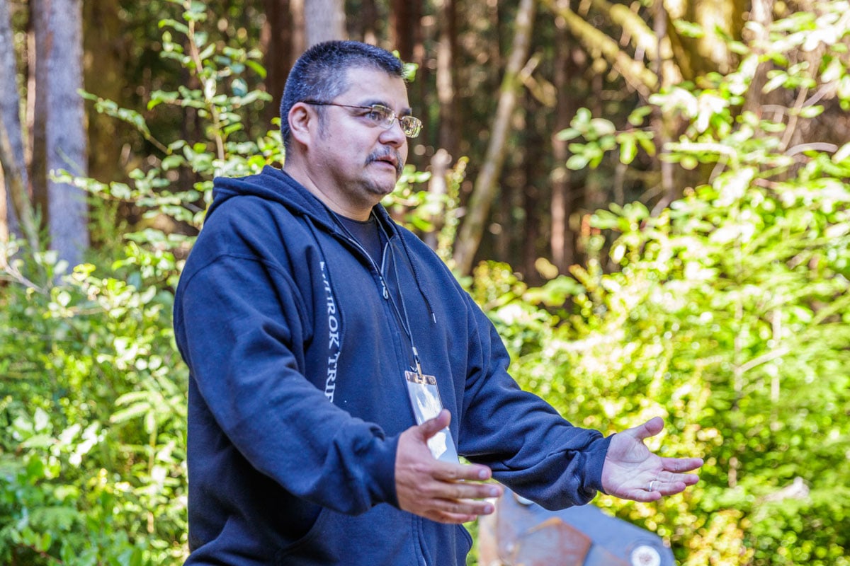 Chariman of the Yurok Tribe offers a blessing