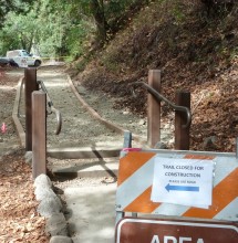 In fall 2015, California Conservation Corps crews and contractors removed part of the old Pfeiffer Falls Trail’s concrete and constructed a beautiful, small dirt section of trail. League members’ gifts have supported the planning and rebuilding of the rest of the Pfeiffer Falls Trail.