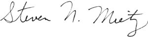 Steve N. Mietz signature
