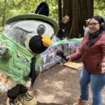 Monica Carcamo-Binetti interviewing Cali Quail at the California State Parks Week Kick Off.