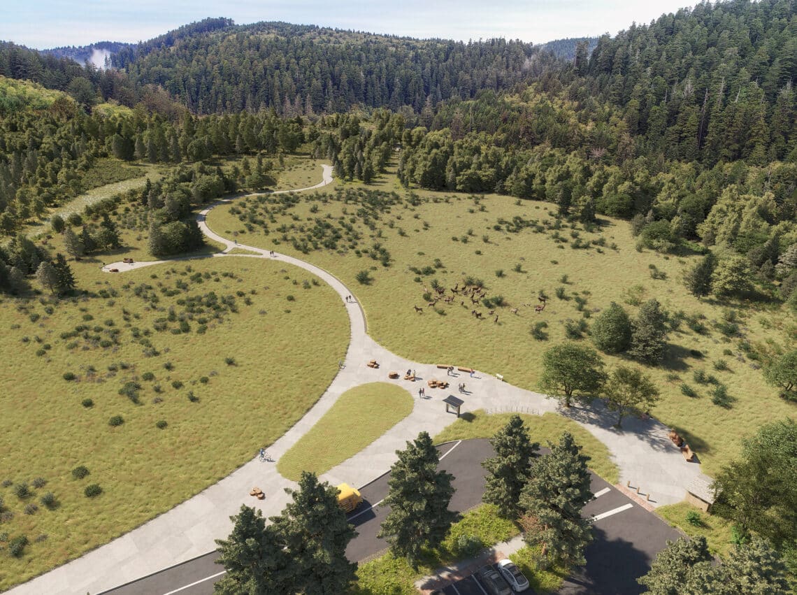 rendering of visitor center