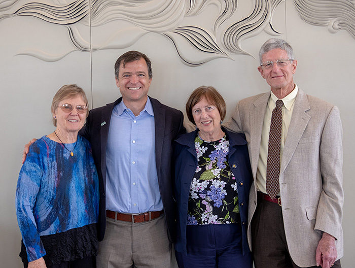 From left:: Bonnie Howard, Sam Hodder, Peggy Light, and Barry Howard