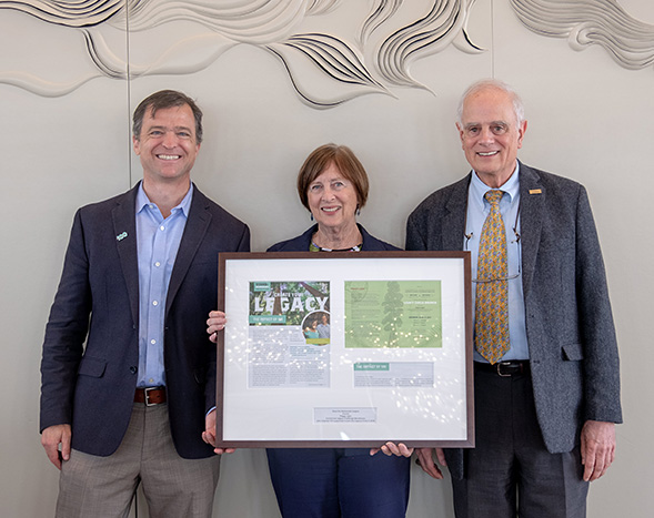 From left: Sam Hodder, Peggy Light, and RLC Chair Mike Helms