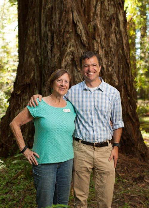 League Board member Peggy Light stands with Sam Hodder, League President and CEO. In 2018, Peggy generously matched each of 105 new legacy gift pledges with a gift of $1,000. Photo by Paolo Vescia