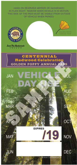 Centennial Redwood Celebration Golden Poppy Annual Pass