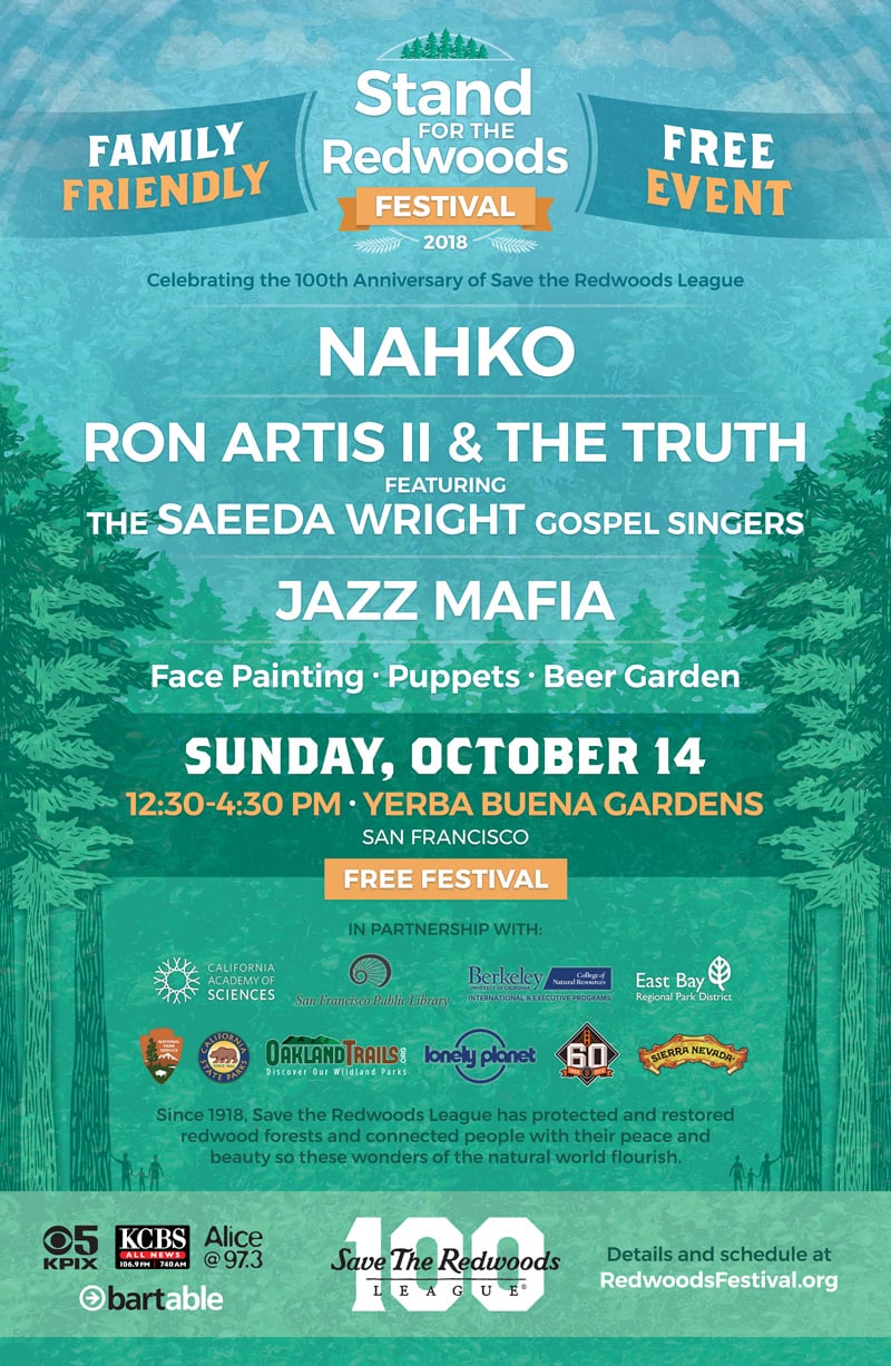 Stand for the Redwoods Festival San Francisco Poster