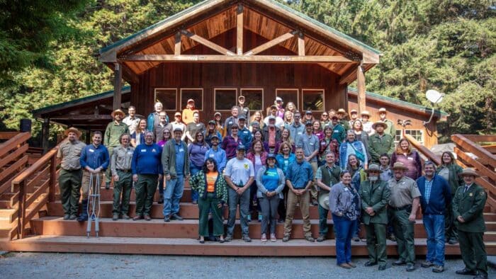 Partners celebrating the 5 year anniversary of Redwoods Rising.