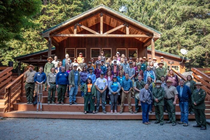 Partners celebrating the 5 year anniversary of Redwoods Rising.