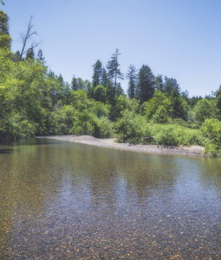 The permanent protection of Stewarts Point includes 1.7 miles of the South Fork Gualala River. Photo by Mike Shoys