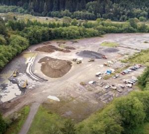 aerial photo of Redwood gateway project