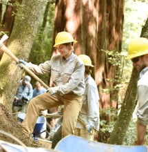 A Student Conservation Association crew did much of the trail restoration work under the direction of California State Parks.