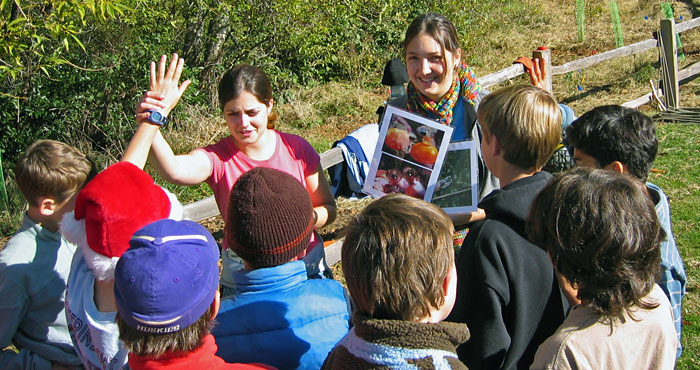 Salmon Protection and Watershed Network helps students learn about the ecological relationships between healthy redwood forests and salmon populations in Marin County. Photo by Paola Bouley