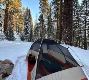 Magical winter backpacking in Mariposa Grove