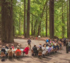 League President Sam Hodder welcomes members of The Garden Club of America