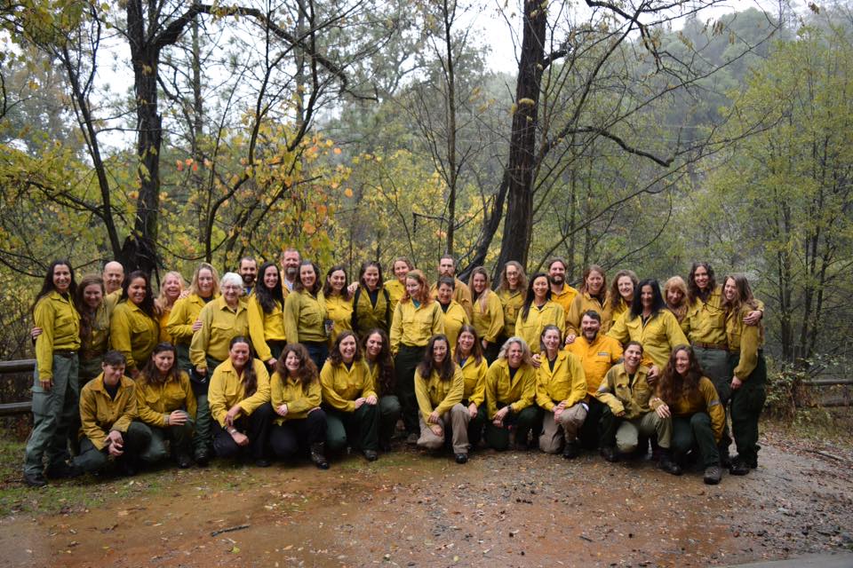 Participants in the Women-in-Fire Prescribed Fire Training Exchange (WTREX) in Northern California, 2016.