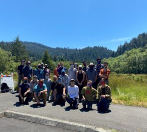 New 2020 Redwoods Rising apprentices pose for a picture at their first field outing.