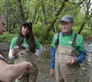 Participants at the 2014 BioBlitz in Muir Woods help the League collect important forest data.