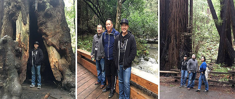 My family and I visiting Muir Woods. Photo by Brandon Chiu