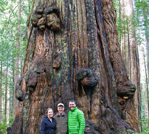 Enjoying Prairie Creek Redwoods State Park.