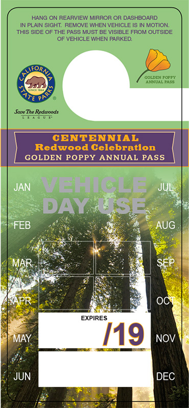Centennial Redwood Celebration Golden Poppy Annual Pass
