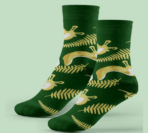 Become an Evergreen Member and claim these amazing banana slug socks