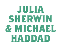 Julia Sherwin and Michael Haddad