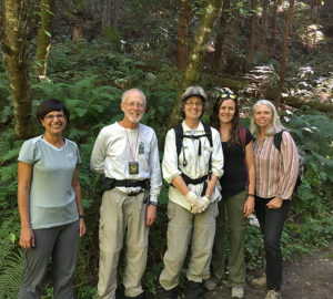 Fern Watch volunteers at Purisima Creek Redwoods Preserve.