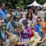 Celebration at the Orick Mill site. Photo by Max Forster