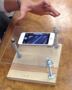 DIY iPhone microscope.