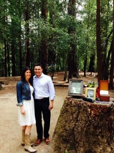 League supporters Victoria Reeder and Roy Williams recently celebrated their wedding amongst the redwoods at Big Basin State Park. 