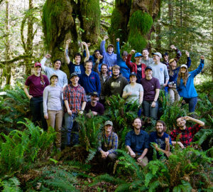 Apprentices and field leads on a field tour of the Greater Mill Creek project area as part of their orientation. Photo by Ryan Thompson