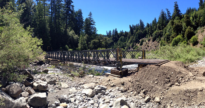 Your support enabled repair of this seasonal bridge, which allows visitors to reach campsites, parking and trails at Standish-Hickey State Park.