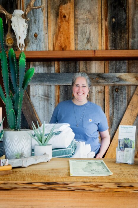 Carrie Greenlaw helms the front desk