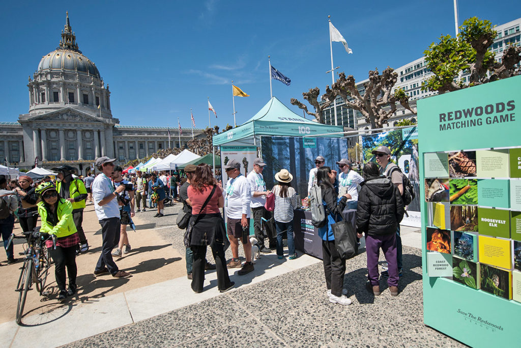 Welcomed 10,000 visitors to the “Stand for the Redwoods, Stand for The Future” Earth Day festival in San Francisco.