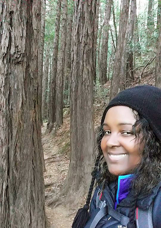 Teresa Baker at Muir Woods National Monument.